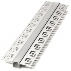 Προφίλ Αλουμινίου Γυψοσανίδας Στενό 2m για ταινία LED Με Κάλυμμα 30-154009